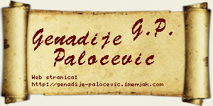 Genadije Paločević vizit kartica